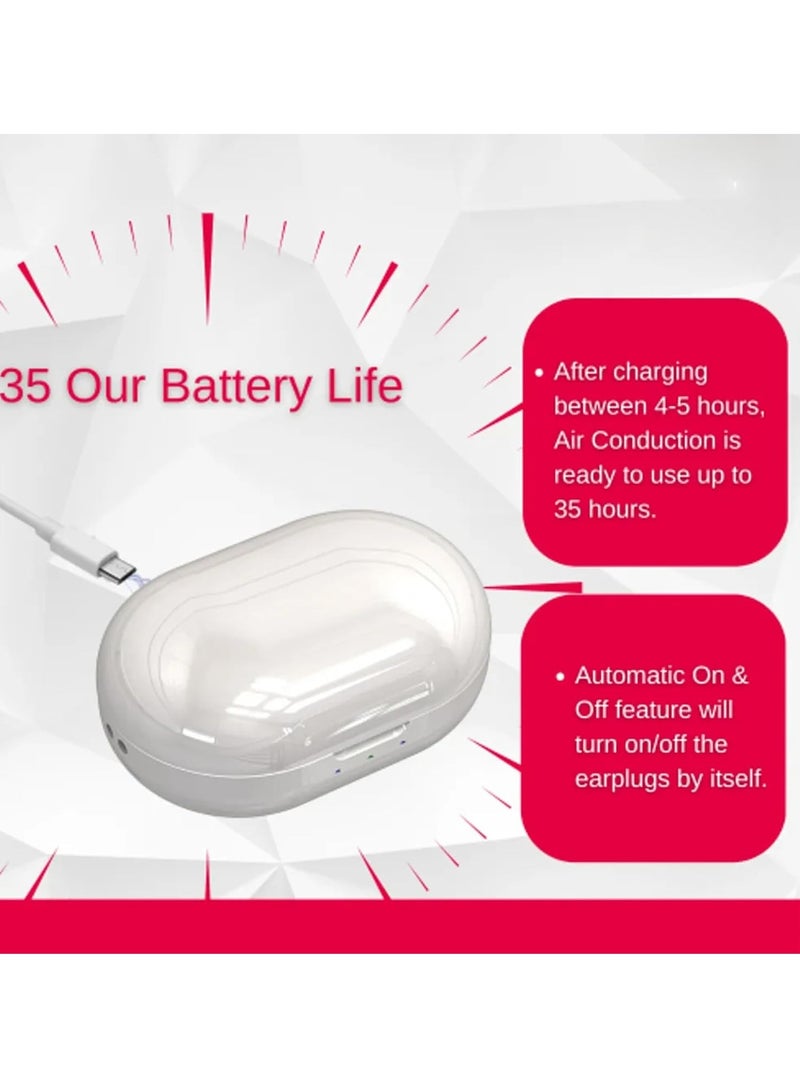 general Rechargeable in-ear hearing aids for the elderly deaf Wireless invisible sound amplifier Hearing aid - Image 4