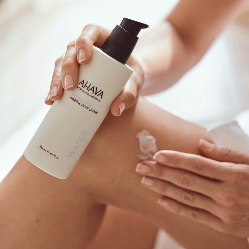 AHAVA Dead Sea Water Mineral Body Lotion - Daily Moisturizing & Hydrating Body Lotion with Osmoter, Exclusive blend of Dead Sea Minerals & Nourishing Botanical Extracts, Original, 8.5 Fl.Oz - Image 5