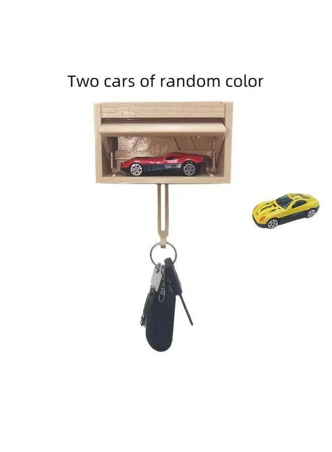 خطاف مفتاح كاكي مع وظيفة فتح الباب التلقائي منظف الحائط المثبت يشمل 2 نموذج عشوائي للسيارة - Image 1