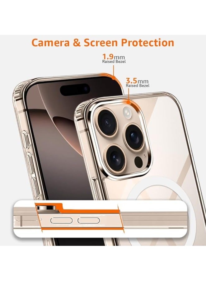 Compatible with iPhone 16 Pro Clear Phone Case, Ultra-Thin Anti-Fall Anti-Scratch Anti-Yellow Silicone Protective Cover, for Magsafe Charger, Transparent 6.3 inch Clear  - Image 2