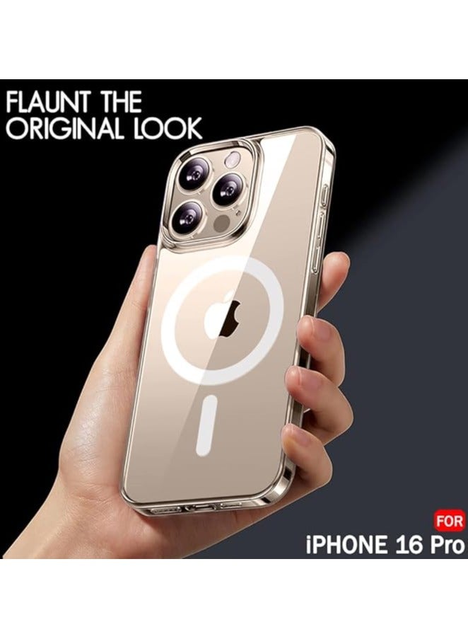 Compatible with iPhone 16 Pro Clear Phone Case, Ultra-Thin Anti-Fall Anti-Scratch Anti-Yellow Silicone Protective Cover, for Magsafe Charger, Transparent 6.3 inch Clear  - Image 5
