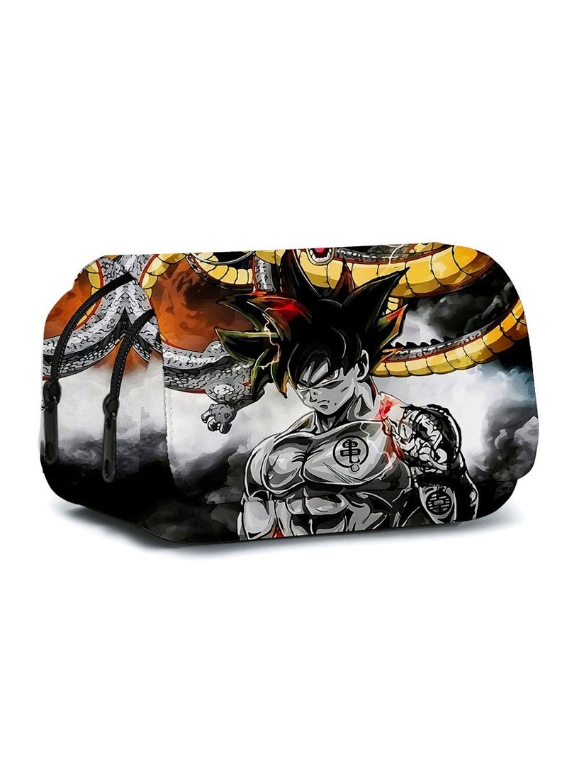 KUYING New anime Dragon Ball Double-layer Flip Pen Case 