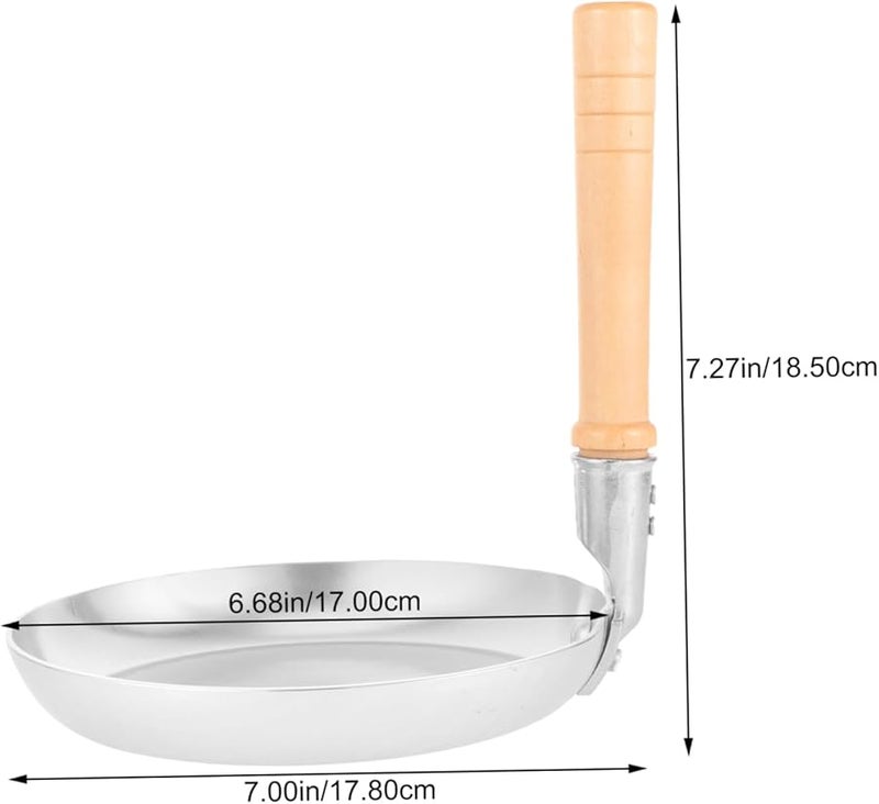 ستوبوك مقلاة متعددة الوظائف لأومليت الياباني مع مقبض عمودي، تصميم معدني خفيف الوزن - Image 3