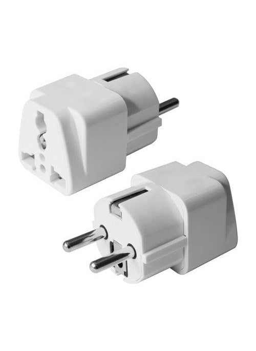 Generic Stackfine 250V Universal 2 Pin to 3 Pin Conversion Plug Type F for Au Us UK to EU Europe Plug Ac Power Travel Adapter  - Image 1