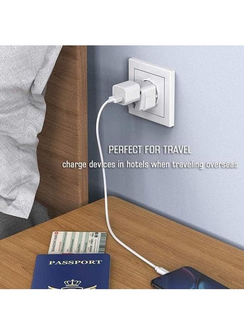 Generic Stackfine 250V Universal 2 Pin to 3 Pin Conversion Plug Type F for Au Us UK to EU Europe Plug Ac Power Travel Adapter  - Image 5