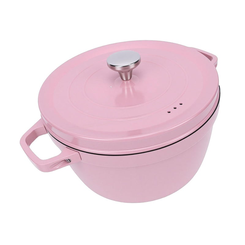 Enameled Cast Iron Dutch Oven With Lid Oven Safe 500F Heavy Duty Heat Conductivity - Image 5