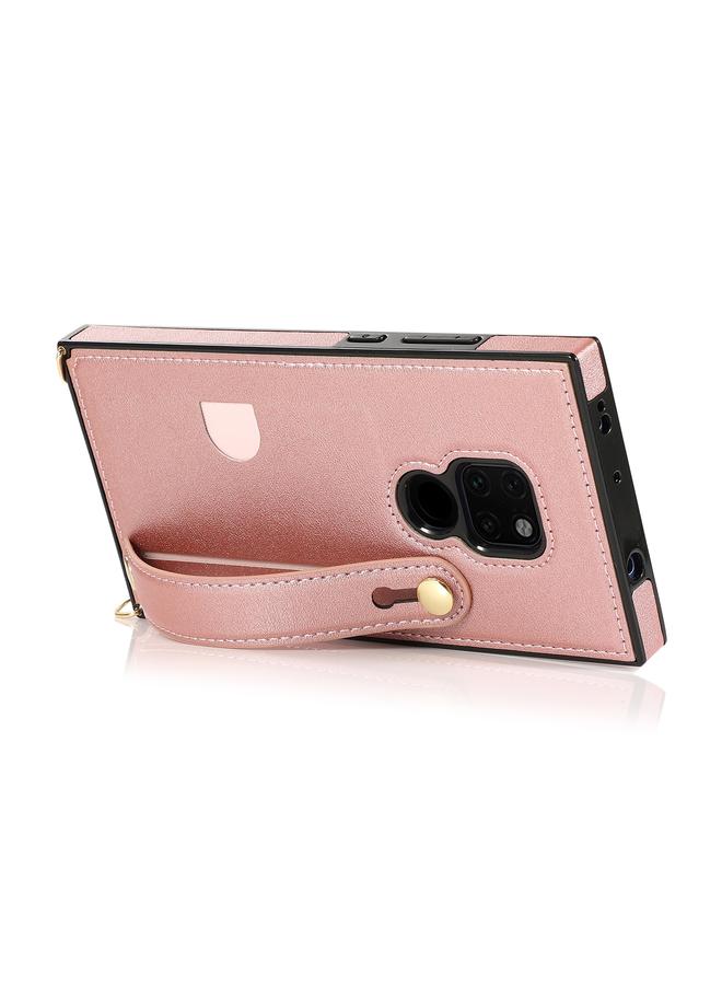 Zaboon Case For Huawei Mate 20 Wrist Strap PU+TPU Shockproof Protective Case with Crossbody Lanyard & Holder & Card Slot - Image 4