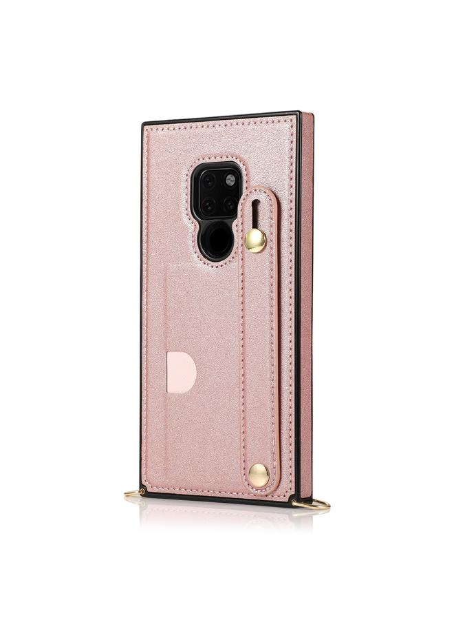 Zaboon Case For Huawei Mate 20 Wrist Strap PU+TPU Shockproof Protective Case with Crossbody Lanyard & Holder & Card Slot - Image 2