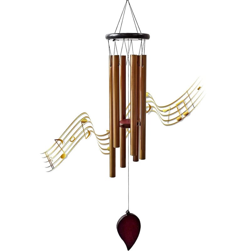 MVM Enterprise Wind Chimes for Outside Rustproof Aluminum Tubes Large Deep Tone Wind Chimes Perfect for Patio Porch Garden or Backyard