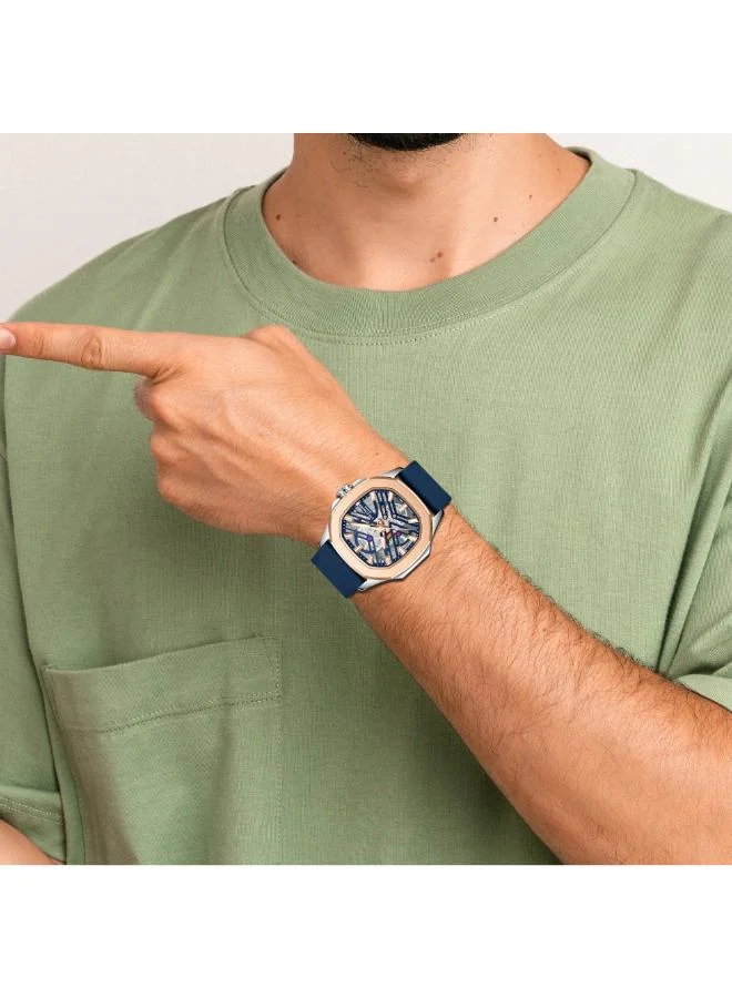 Lee Cooper  Men's Silicone Analog Watch LC08254.599 - 28 mm for Men | Best Price UAE