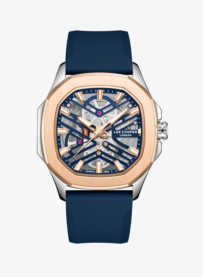 لي كوبر Men's Silicone Analog Watch LC08254.599 - 28 mm