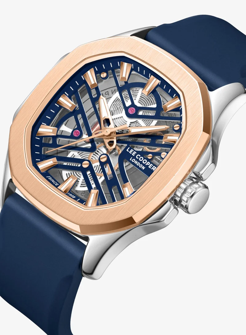 لي كوبر Men's Silicone Analog Watch LC08254.599 - 28 mm