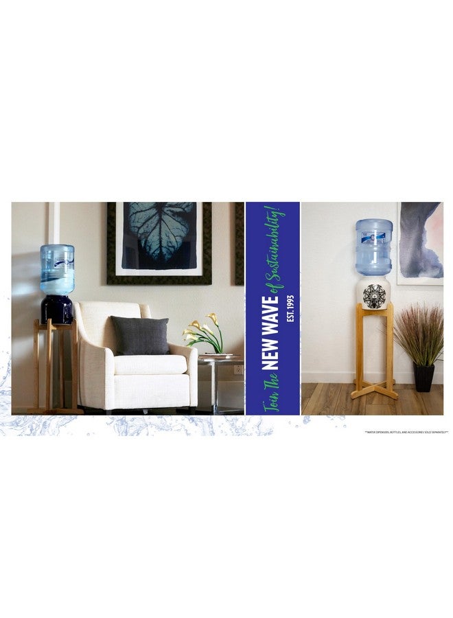 New Wave Enviro Natural Wood Water Dispenser Floor Stand, Natural Wood Finish, Easy Assembly with included hardware - Image 5