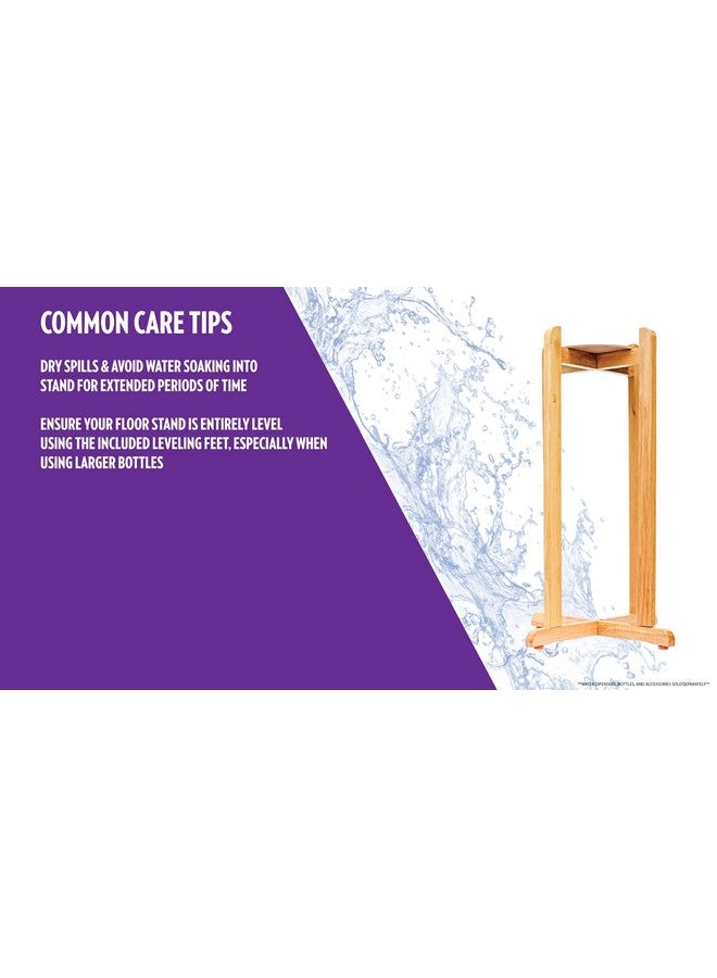 New Wave Enviro Natural Wood Water Dispenser Floor Stand, Natural Wood Finish, Easy Assembly with included hardware - Image 4