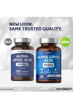Horbäach Alpha Lipoic Acid 900mg Complex with 999ug of Biotin 120 Capsules 40 Servings  - Image 3