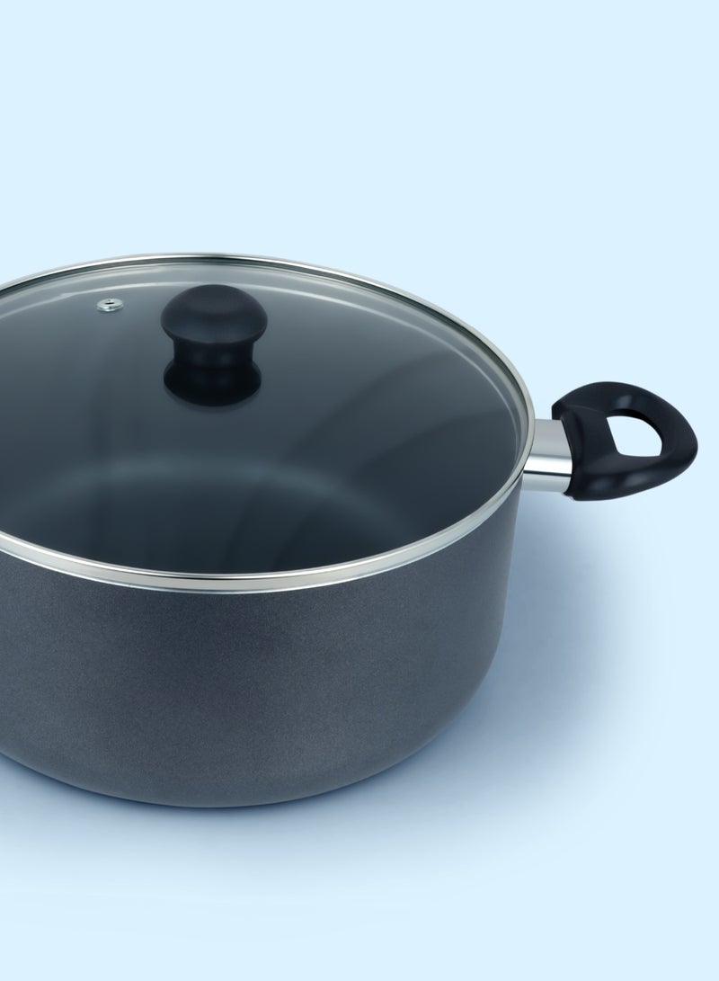 DELICI Nonstick Cookware Set 8 Pcs (NCS8G) | 10X Tougher Non-Stick | Healthy PFOA-Free Interior | Heat Resistant | Tempered Glass Lids | Eco-Friendly | Multiple Cooktop Compatible | Dishwasher Safe - Casseroles, Frypan, Milkpan, and Nylon Spatula with Glass Lids - Kitchen Cookware Collection  - Image 5