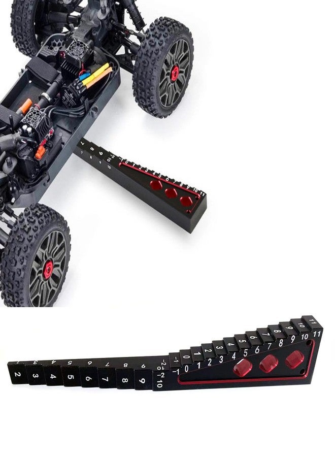Hobbymall RC Car Ride Height Gauge Aluminum Alloy RC Height Measuring Ruler Accurate Measurement Tool for 1/8 1/10 RC Car - Image 2