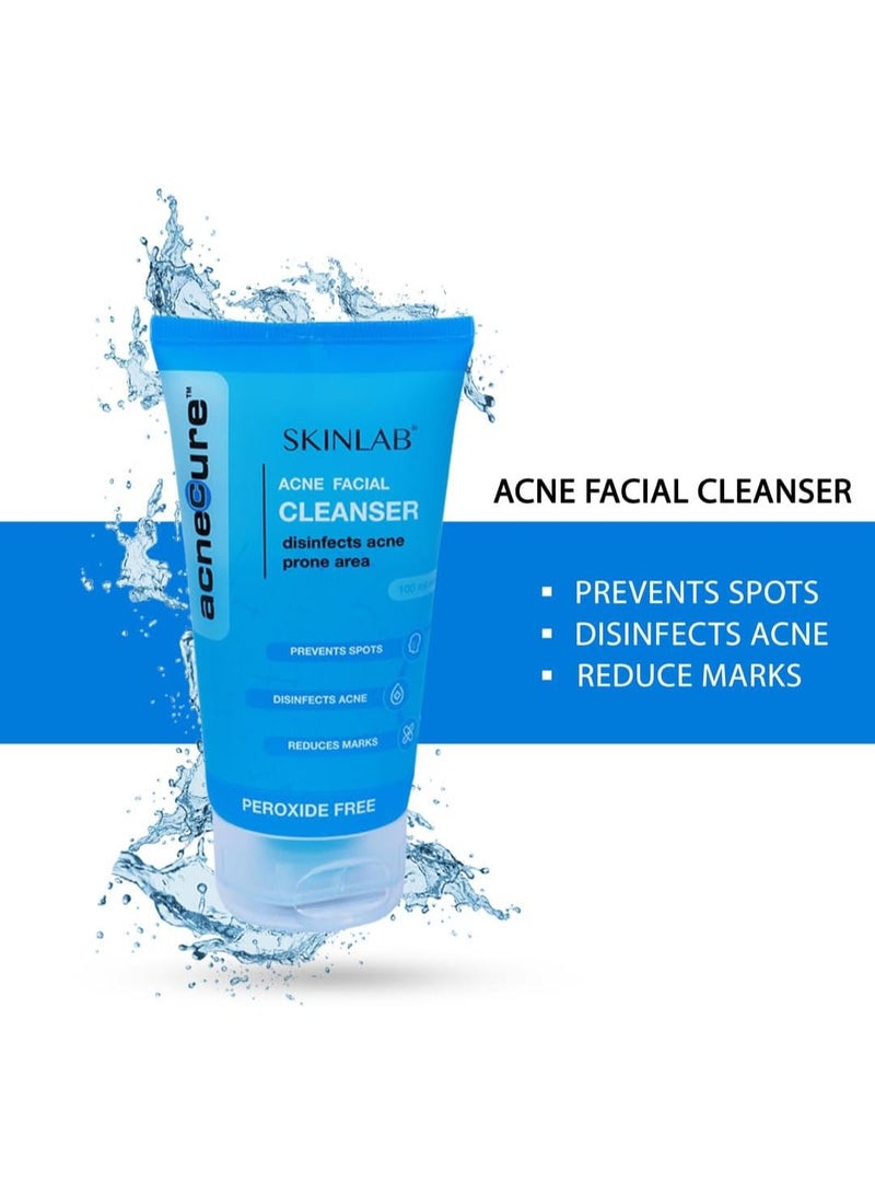 SKINLAB Acnecure Anti-Acne Face Cleanser Skin With Salicylic Acid and Tea Tree Oil100ml  - Image 1