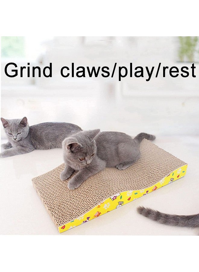 بتس إمباير لوح خدش القطط، 3 أشكال مختلفة من لوح الخدش، من الورق المقوى المموج القابل لإعادة التدوير، مقاوم للخدش، مع أريكة ترفيهية للعب القطط من عشبة النعناع البري - Image 4