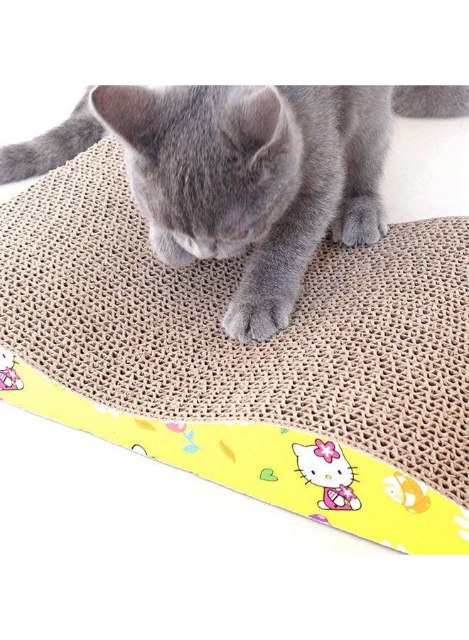 بتس إمباير لوح خدش القطط، 3 أشكال مختلفة من لوح الخدش، من الورق المقوى المموج القابل لإعادة التدوير، مقاوم للخدش، مع أريكة ترفيهية للعب القطط من عشبة النعناع البري - Image 3