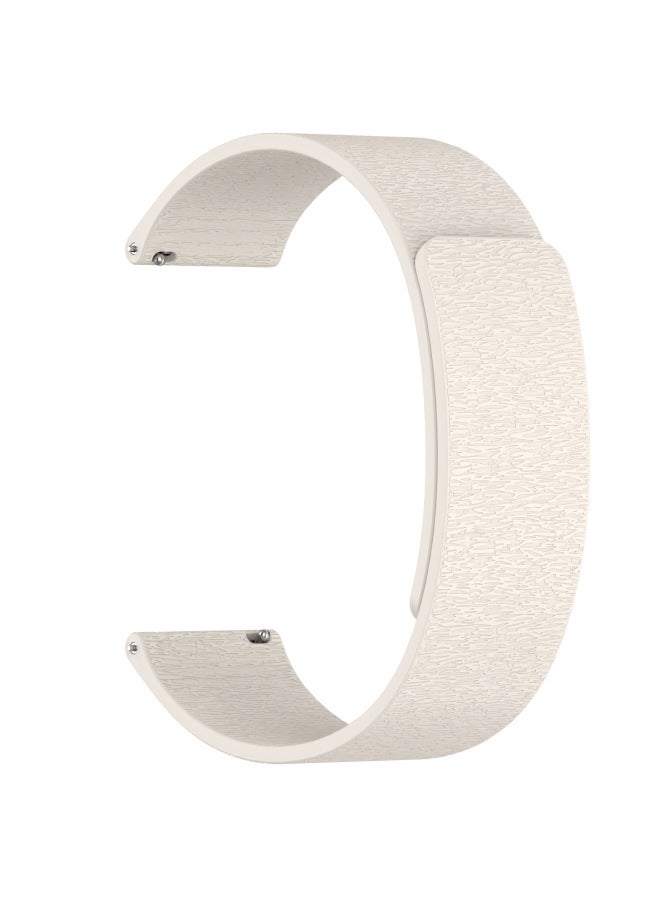 Suitable For Huawei Gt5/Fit3/4 Watch Strap, New Cloud Wood Grain Magnetic Silicone Red Rice Xiaomi 8/9 Pro Watch Strap 