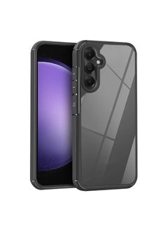 ماركة غير محددة جراب شفاف مقاوم للصدمات لهاتف Samsung Galaxy S23 FE مصنوع من مادة الأكريليك + TPU (أسود) 
