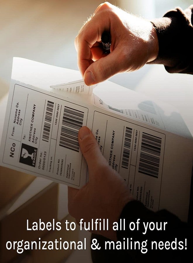 Premium Label Supply White Sticker Address Labels - 2" x 4" - Laser/Inkjet Compatible - (10 per Sheet), 25 Sheets - 250 Total Adhesive Labels - Image 5