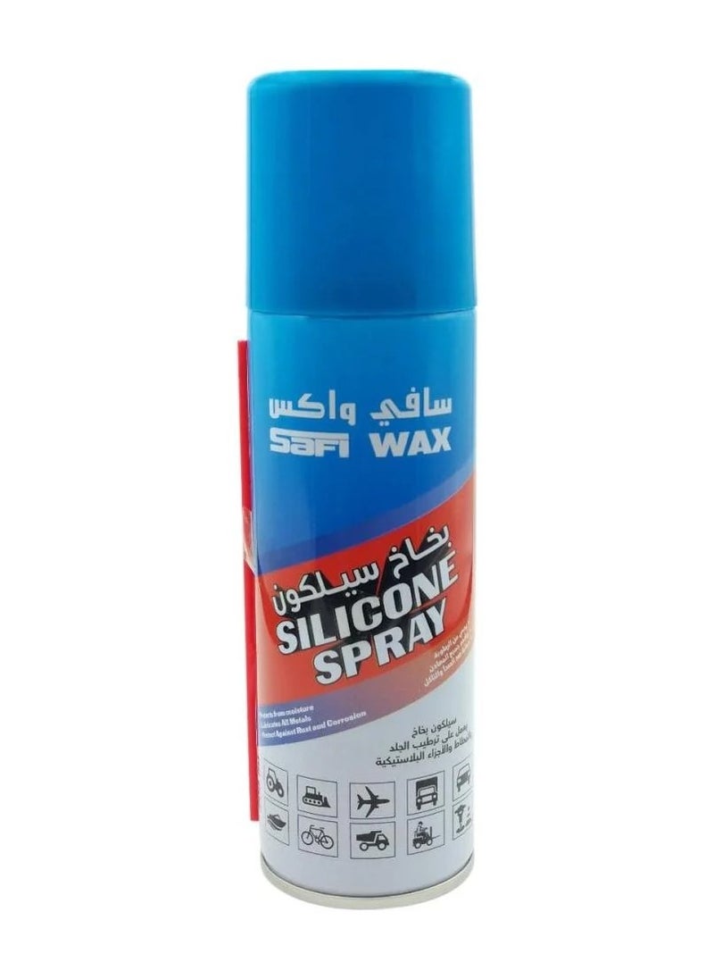 Safi WAX Professional Silicone Lubricant With Smart Straw Spray,400Ml 
