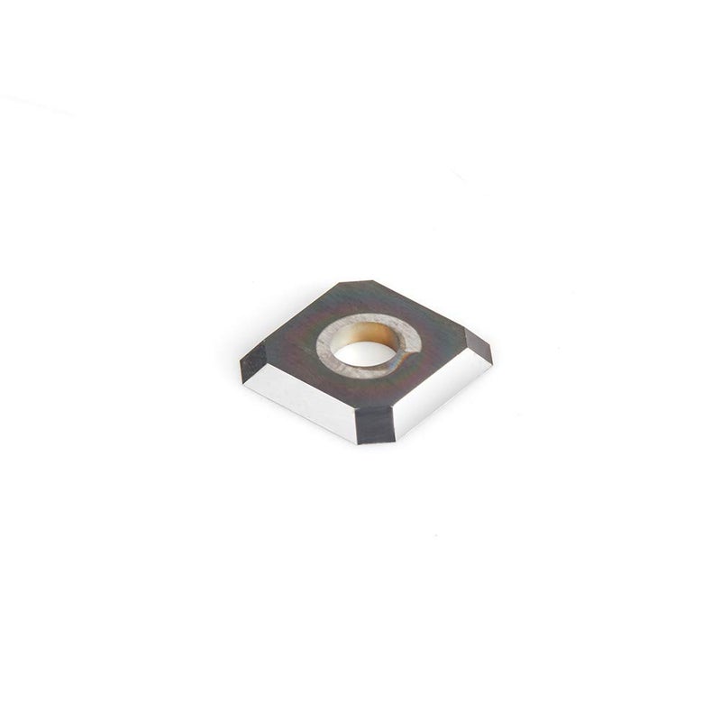 RCK-457-DLC Solid Carbide Insert Cutter Replacement Knife Blade for Solid Wood, 4 Cutting Edges Diamond-Like Carbon (DLC) 12 x 12 x 1.5mm x 45 Degree Angle