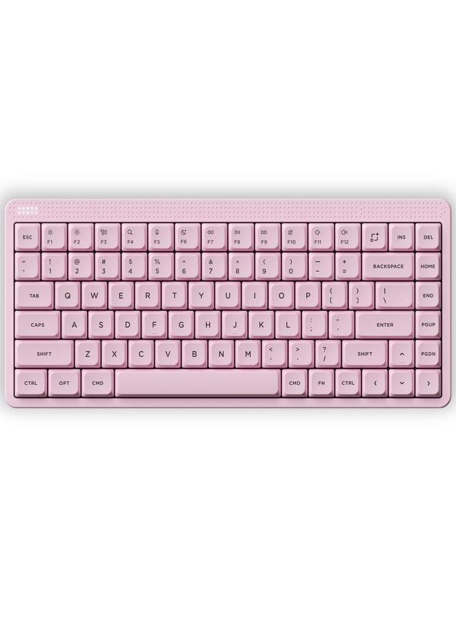 NuPhy Node75 Wireless Mechanical Keyboard, 75% Hot Swappable Custom Low Profile Keyboard, 84 keys Computer Gaming Keyboards, Supports Touch Gestures, PBT Keycaps, RGB Backlit, Bluetooth/2.4GHz/USB-C - Image 1