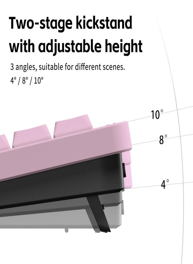 NuPhy Node75 Wireless Mechanical Keyboard, 75% Hot Swappable Custom Low Profile Keyboard, 84 keys Computer Gaming Keyboards, Supports Touch Gestures, PBT Keycaps, RGB Backlit, Bluetooth/2.4GHz/USB-C - Image 5