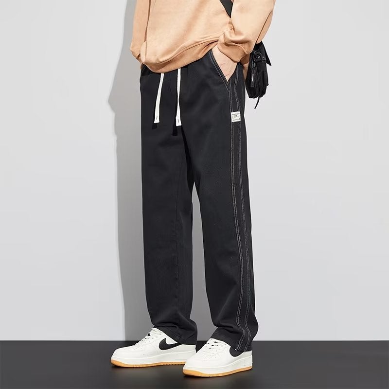 Jeans Men'S Loose Straight Wide Leg Pants Boys High Street American Style Trendy Brand All-Match Casual Pants - Image 5