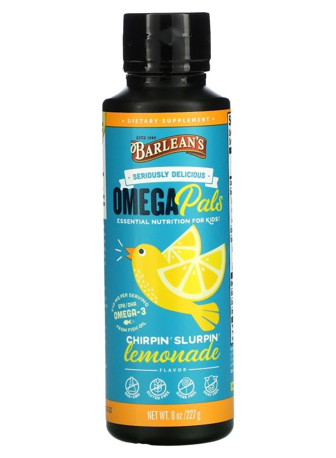 Seriously Delicious Omega Pals Chirpin' Slurpin Lemonade  8 oz (227 g)