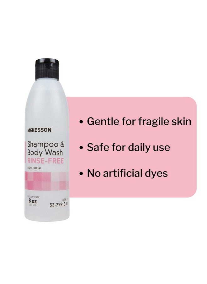 McKesson - McKesson Shampoo and Body Wash, Rinse-Free, Light Floral, 8 oz, 1 Count - Image 1
