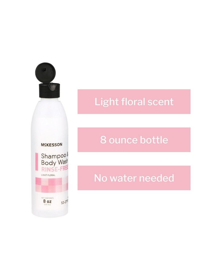 McKesson - McKesson Shampoo and Body Wash, Rinse-Free, Light Floral, 8 oz, 1 Count - Image 1