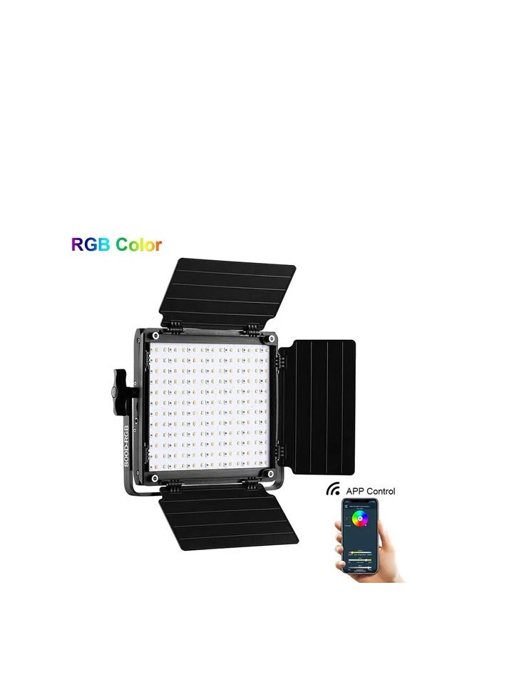 GVM Great Video Maker GVM 800D-RGB / 800D-RGB II Studio Light – RGB + Bi-Color LED Video Panel with Adjustable 3200K–5600K, CRI 97+, App Control, FX Lighting Effects for Photography & Content Creation - Image 1