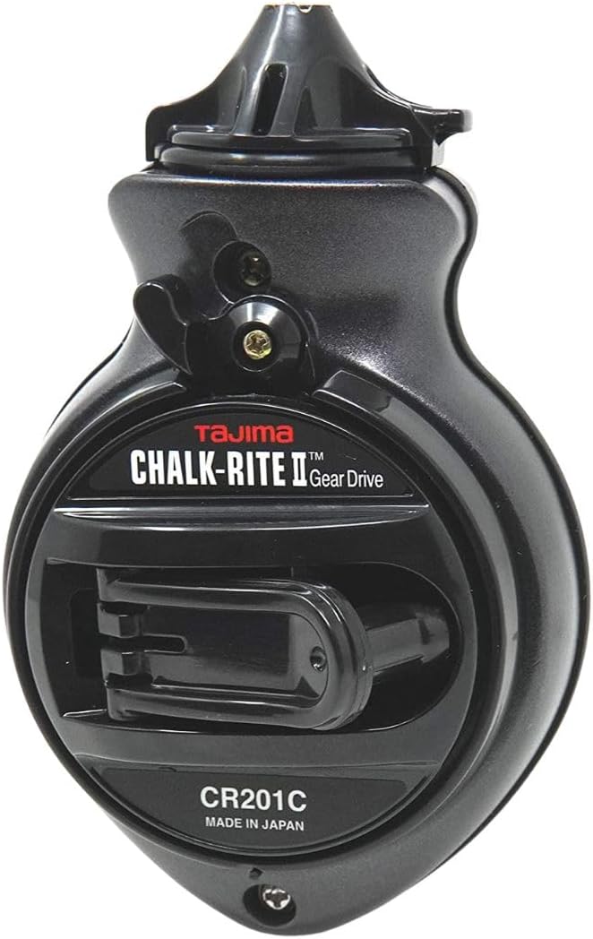 Tajima Chalk Line - Chalk-Rite II Chalk Box with Extra Bold 1mm Snap Line & Five Gear Quick Retrieval - CR201C-CPI - Image 3