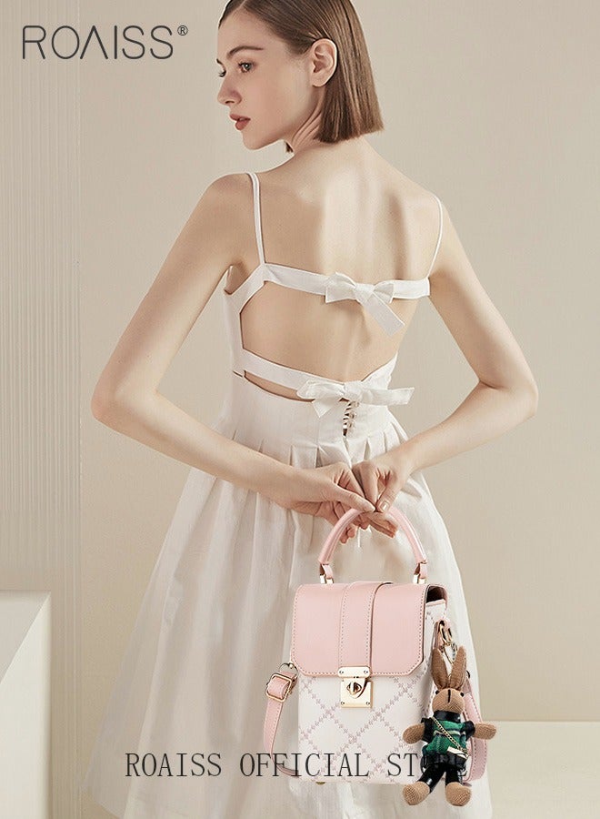 roaiss Vintage Mini Square Bag  Stylish and Versatile Smooth Zipper Large Capacity Quality Inside - Image 3