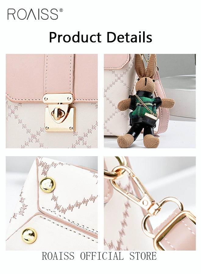 roaiss Vintage Mini Square Bag  Stylish and Versatile Smooth Zipper Large Capacity Quality Inside - Image 4