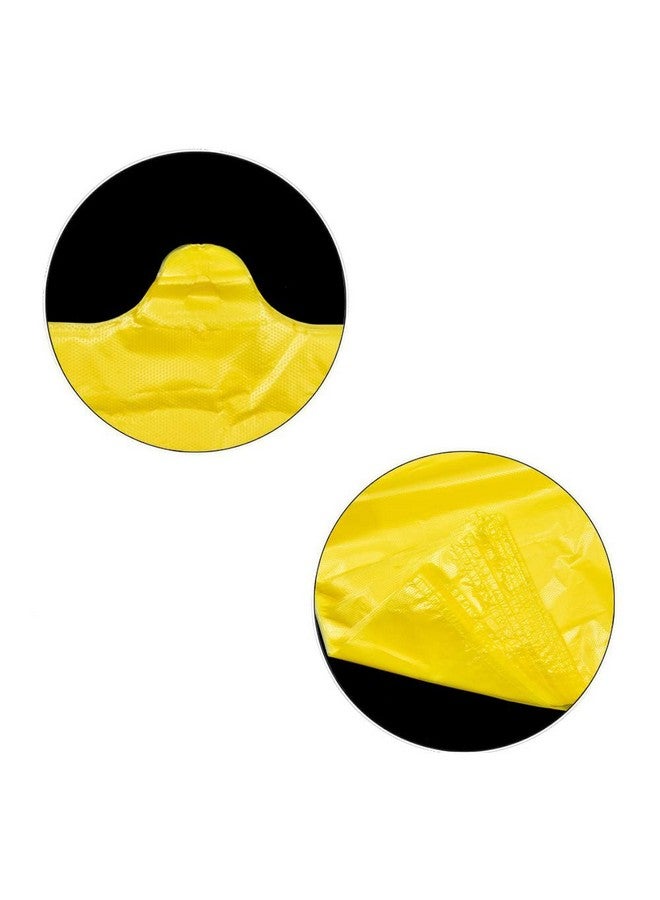 LazyMe LazyMe T Shirt Bags, Yellow Plastic Bags with Handles Bulk, Bolsas De Plastico Para Negocio, Grocery Bags Retail Shopping Bags Merchandise Bags for Supermarket Restaurant, 12x20inch (50pcs) - Image 3