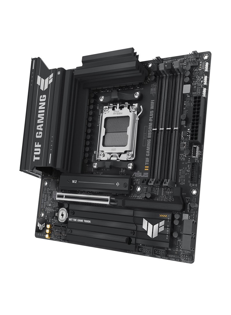 ASUS TUF Gaming B850M-Plus Wi-Fi AM5 Micro-ATX Motherboard, AMD B850 Chipset, 4x DIMM DDR5 Slots, Up to 192GB Max Memory, 1 x PCIe 5.0 x16 SafeSlot, 3 x M.2 Slots, Wi-Fi & BT | 90MB1IY0-M0EAY0 Black - Image 3