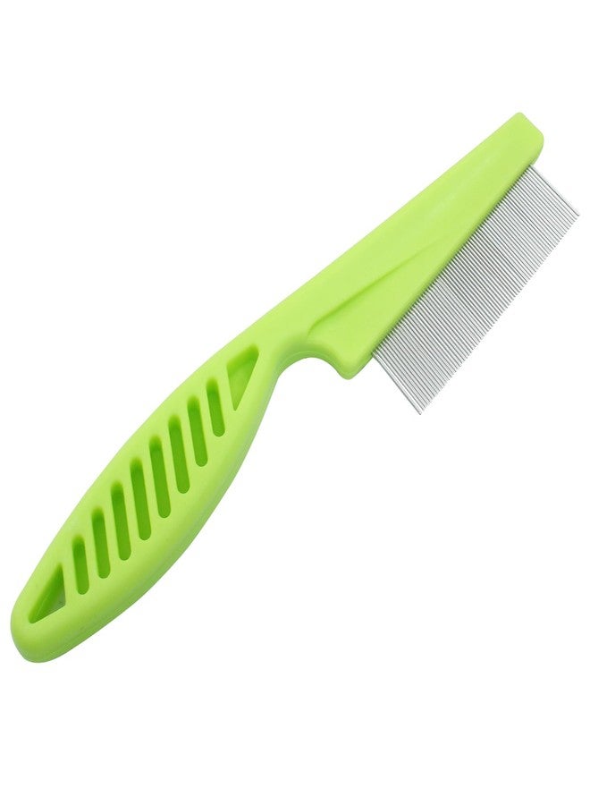 Cionyce Flea Comb for Dogs and Cats, Metal Pet Lice Comb Fine Tooth Grooming Tool for Remove Anti Fleas and Flea Eggs(3pcs Green) - Image 4