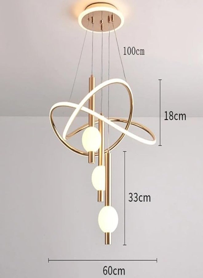 Lyse Decor Modern Chandelier Lights for Living Room, jhoomar for Hall Ceiling, Hanging Lights, Ceiling Hanging Light and Restaurants Lamps (Electroplated Golden) - Image 4