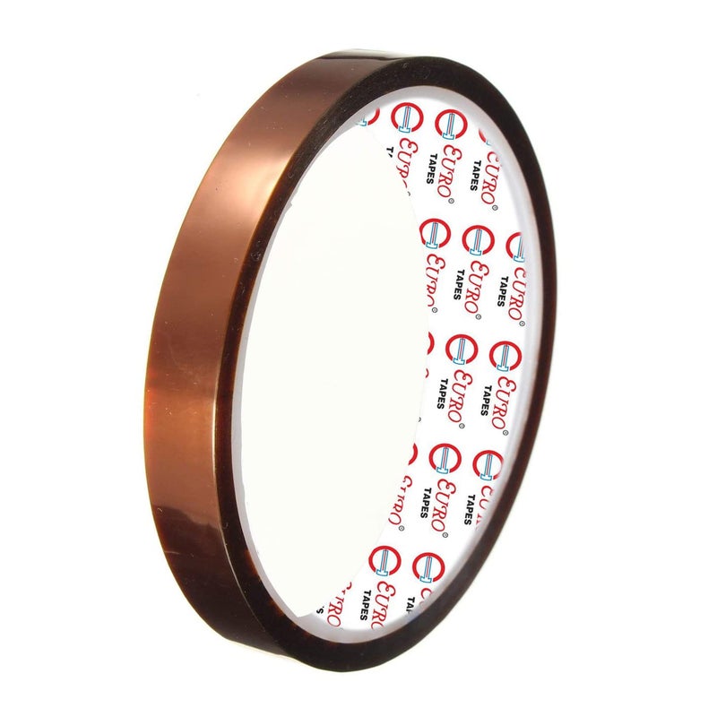 Euro ® Polyamide Heat Resistant High Temperature Kapton Tape (Pack of 01) ((W = 06 mm, L = 33 Meters)) - Image 1