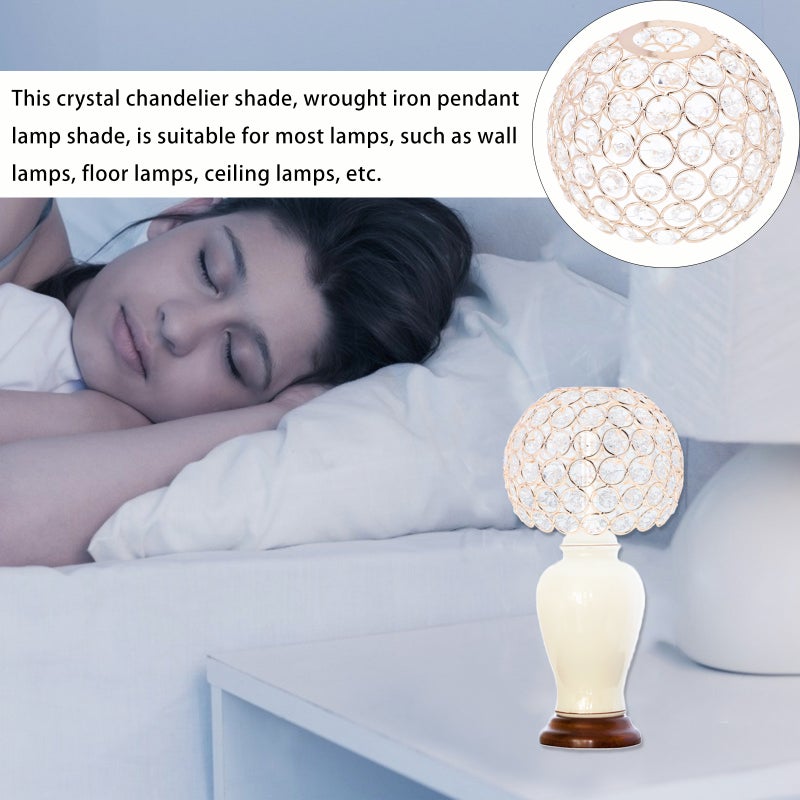 2pcs Crystal Lampshade Ceiling Light Lamp Shade for Home - Image 5