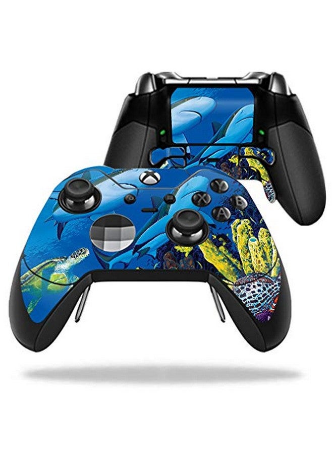 مايتي سكينز غلاف Mightyskins متوافق مع وحدة تحكم Microsoft Xbox One Elite Shark Buddies | غطاء مغلف من الفينيل واقٍ ومتين وفريد من نوعه | سهل التطبيق والإزالة وتغيير الأنماط | صنع في الولايات المتحدة الأمريكية - Image 1