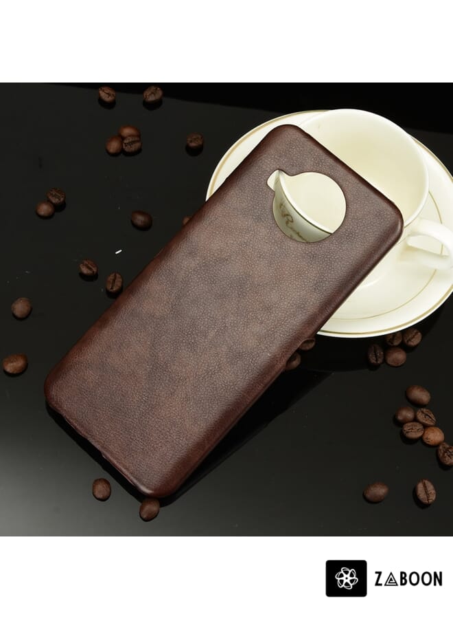 Zaboon غطاء حماية لهاتف نوكيا 8.3 مقاوم للصدمات بنسيج ليتشي من PC + PU - Image 5