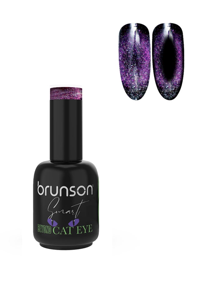 brunson طلاء أظافر جل 15 مل جل قطة ذكية بلمسة لامعة لمسة نهائية لامعة تدوم طويلاً تألق مقاوم للتقشير لصالون الأظافر طلاء أظافر جل UV قابل للنقع للمانيكير الفرنسي والبيديكير