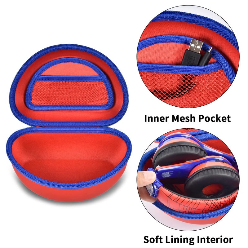 ANKHOH Case for eKids/for Beats Studio Pro/for Beats Solo3 / for Beats Studio3/ for Beats Solo2 Wireless Bluetooth Portable Headphones, Kids and Toddler Headband Storage Holder Bag Pouch (Box Only) - Image 4