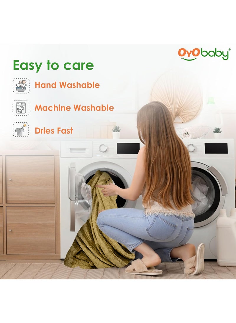 OYO BABY - OYO BABY - Baby Dry Sheet for New Born Babies | Infant Waterproof Bed Protector Sheet for Baby | Mattress Pads | Quickly Dry Super Soft, Reusable Mat (Single Bed-(72" X 36"), Beige), Polycotton - Image 1